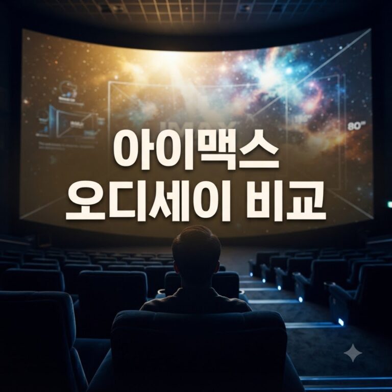 오디세이 아이맥스 차이 좌석별 화면 크기 비교 기준과 예외 살펴보기