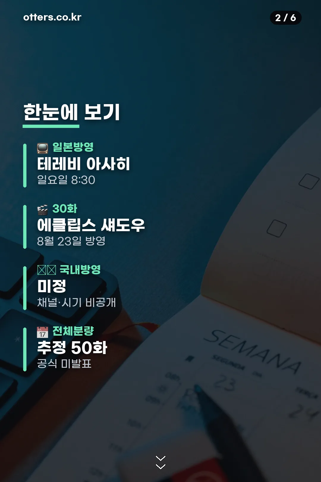 방영 정보 요약