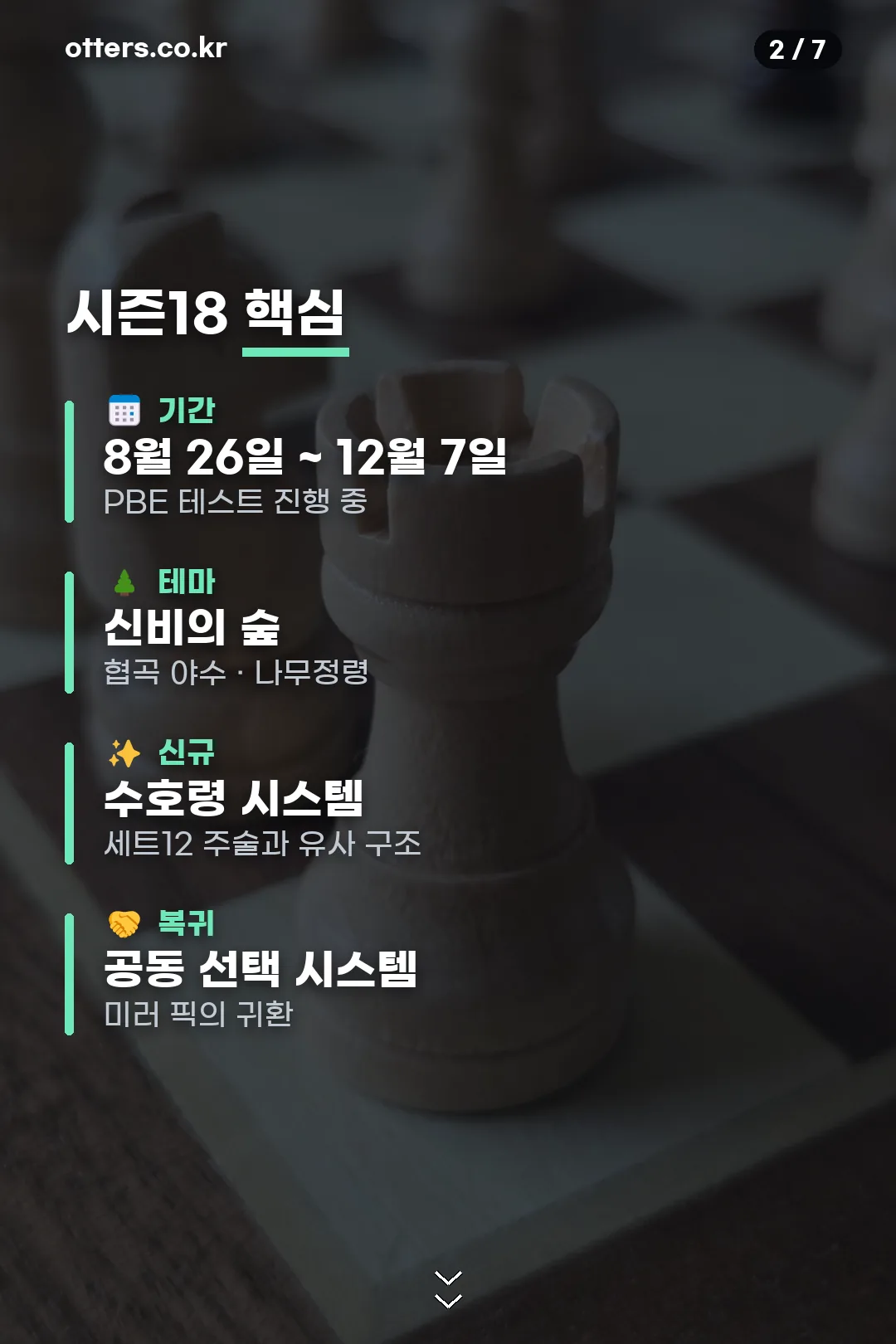시즌18 핵심 정보