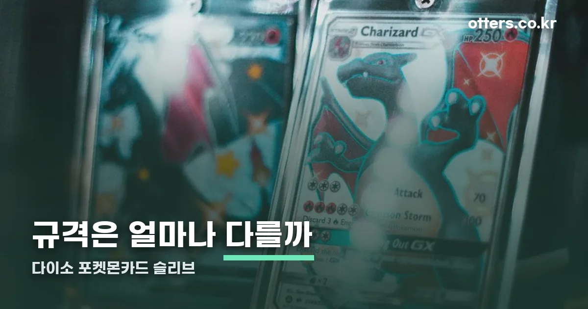 다이소 포켓몬카드 슬리브 정리 썸네일