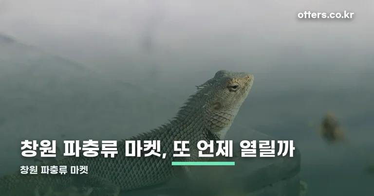창원 파충류 마켓 정리 썸네일