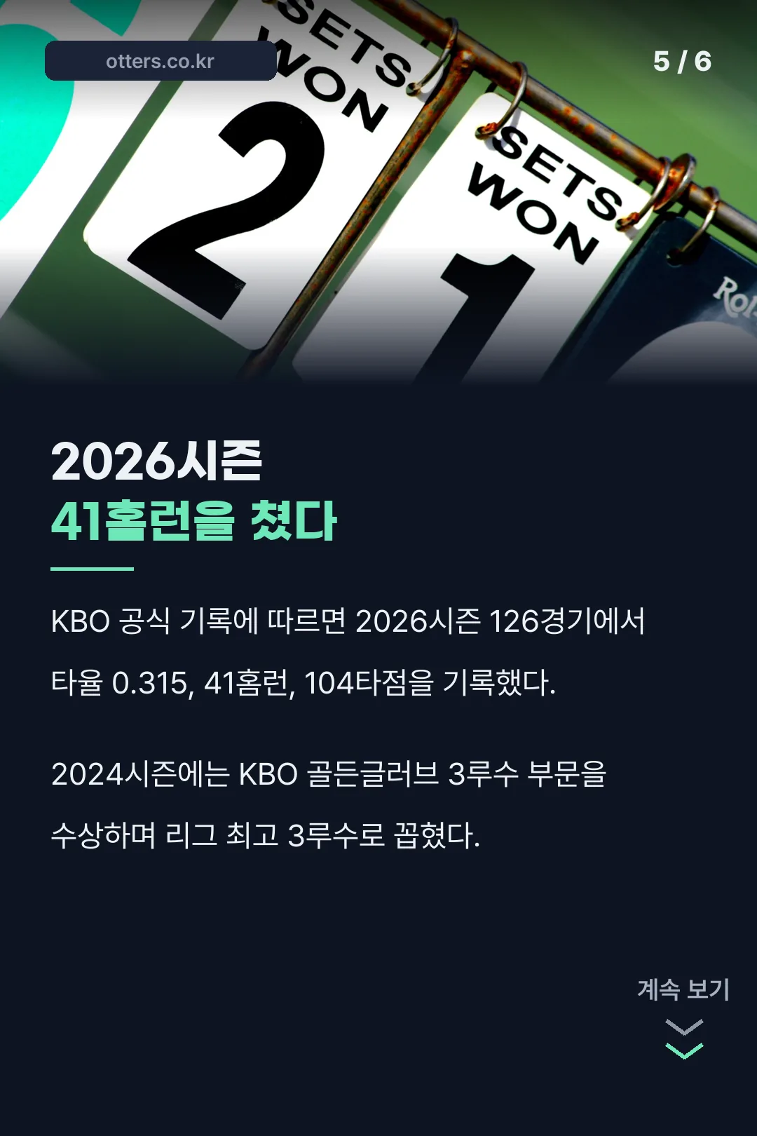 2026시즌 성적